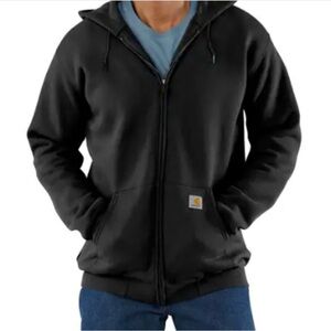 Carhartt Sweatshirt Hoodie LOOSE FIT MIDWEIGHT FULL-ZP BLK New In Bag XXL Reg
